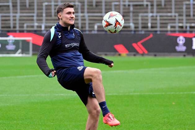 Royale Union Saint-Gilloise v Nice - UEFA Europa League Media Activities 11 12 2024 BRUSSELS, BELGIUM - DECEMBER 11 : Castro-Montes Alessio defender of Royale Union Saint-Gilloise pictured during a training session ahead of the UEFA Europa League 2024 25 League Phase MD6 match between Royale Union Saint-Gilloise and Nice on December 11, 2024 in Brussels, Belgium, 11 12 2024 Brussels Belgium  Copyright: xPeterxDexVoechtx