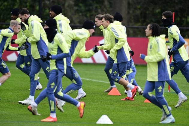 Football, EL, Ajax Amsterdam training