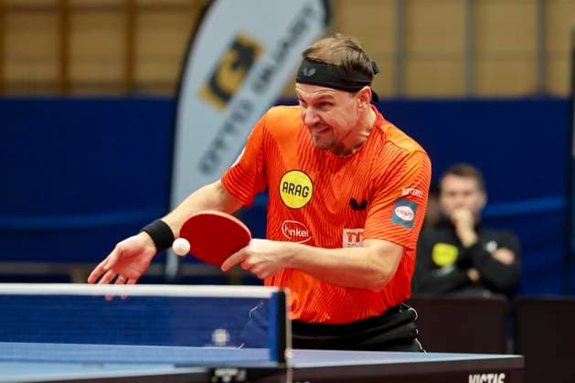 Timo Boll Borussia Duesseldorf controls the ball, 1 mens table tennis Bundesliga, TTC Schwalbe Bergneustadt vs Borussia Duesseldorf, Burstenhalle, December 11, 2024 in Bergneustadt, Germany Photo by Marco Steinbrenner DeFodi Images Timo Boll Borussia Duesseldorf controls the ball, 1 mens table tennis Bundesliga, TTC Schwalbe Bergneustadt vs Borussia Duesseldorf, Burstenhalle, December 11, 2024 in Bergneustadt, Germany Photo by Marco Steinbrenner DeFodi Images Defodi 700 berg dus 20241211 005 Defodi-700