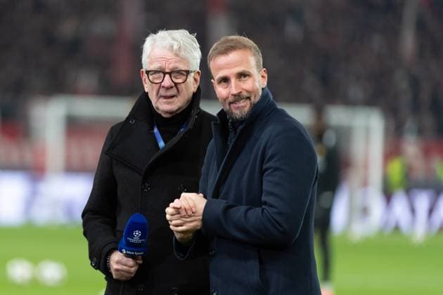 v li Marcel Reif, Sebastian Hoeness, Coach VfB Stuttgart, Head Coach GER, VfB Stuttgart vs BSC Young Boys Bern, Football, Men, UEFA Champions League, Matchday 6, Season 2024 2025, 11 12 2024, GER, VfB Stuttgart vs BSC Young Boys Bern, Football, Men, UEFA Champions League, Matchday 6, Season 2024 2025, 11 12 2024 Stuttgart Copyright: xEibner-Pressefoto WolfgangxFrankx EP_WFK