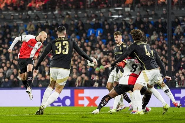 UEFA Champions League: Feyenoord v AC Sparta Praha Rotterdam - Gernot Trauner of Feyenoord during the sixth round of new format of the Champions League 2024 2025. The match is set between Feyenoord and AC Sparta Praha at Stadion Feijenoord De Kuip on 11 December 2024 in Rotterdam, The Netherlands. Copyright: xTomxBodex
