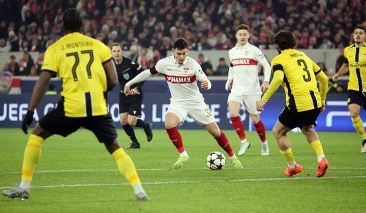 11 12 24 VfB Stuttgart Young Boys Bern Germany, Stuttgart, 11 12 2024, Football, UEFA Champions League, VfB Stuttgart Young Boys Bern Fabian Rieder VfB Stuttgart