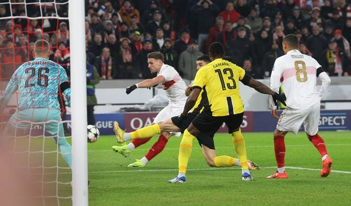 11 12 2024, Germany, Stuttgart, Football Champions League, VfB Stuttgart vs Young Boys Bern, Ermedin Demirovic VfB