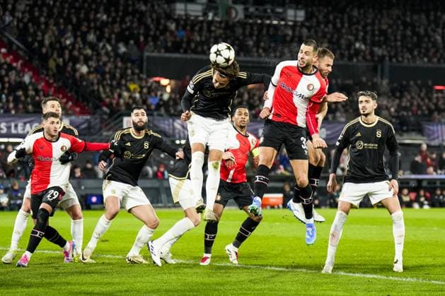 UEFA Champions League: Feyenoord v AC Sparta Praha Rotterdam - David Hancko of Feyenoord during the sixth round of new format of the Champions League 2024 2025. The match is set between Feyenoord and AC Sparta Praha at Stadion Feijenoord De Kuip on 11 December 2024 in Rotterdam, The Netherlands. Copyright: xYannickxVerhoevenx