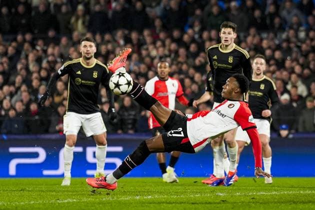 UEFA Champions League: Feyenoord v AC Sparta Praha Rotterdam - Antoni Milambo of Feyenoord during the sixth round of new format of the Champions League 2024 2025. The match is set between Feyenoord and AC Sparta Praha at Stadion Feijenoord De Kuip on 11 December 2024 in Rotterdam, The Netherlands. Copyright: xTomxBodex