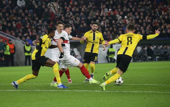 11 12 2024, Germany, Stuttgart, Football Champions League, VfB Stuttgart vs Young Boys Bern, Ermedin Demirovic VfB