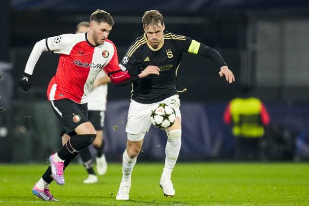 UEFA Champions League: Feyenoord v AC Sparta Praha Rotterdam - Santiago Gimenez of Feyenoord during the sixth round of new format of the Champions League 2024 2025. The match is set between Feyenoord and AC Sparta Praha at Stadion Feijenoord De Kuip on 11 December 2024 in Rotterdam, The Netherlands. Copyright: xYannickxVerhoevenx