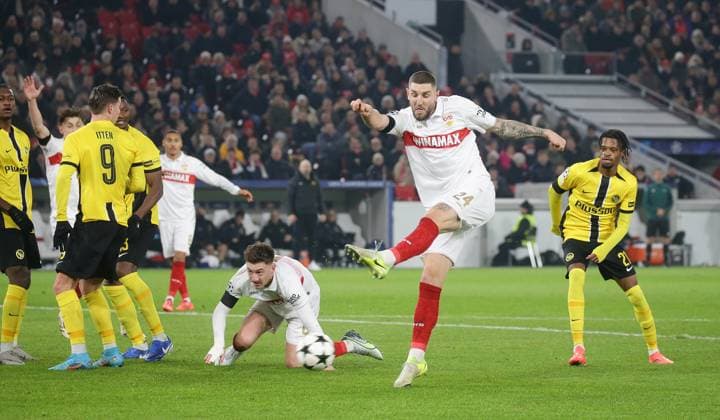 11 12 2024, Germany, Stuttgart, Football Champions League, VfB Stuttgart vs Young Boys Bern, Jeff Chabot VfB