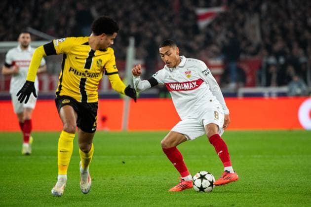 Enzo Millot VfB Stuttgart, 08 on the ball, GER, VfB Stuttgart vs BSC Young Boys Bern, Football, Men, UEFA Champions League, Matchday 6, 2024 2025 season, 11 12 2024 GER, VfB Stuttgart vs BSC Young Boys Bern, Football, Men, UEFA Champions League, Matchday 6, 2024 2025 season, 11 12 2024 Stuttgart Copyright: xEibner-Pressefoto Memmlerx EP_MMR
