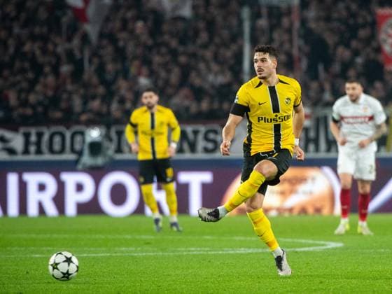 Filip Ugrinic YB Bern, 07 on the ball, GER, VfB Stuttgart vs BSC Young Boys Bern, Football, Men, UEFA Champions League, Matchday 6, Season 2024 2025, 11 12 2024 GER, VfB Stuttgart vs BSC Young Boys Bern, Football, Men, UEFA Champions League, Matchday 6, Season 2024 2025, 11 12 2024 Stuttgart Copyright: xEibner-Pressefoto Memmlerx EP_MMR