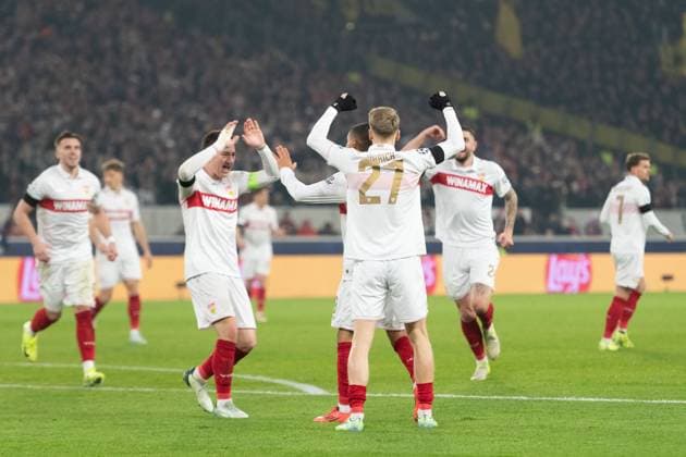 Goal for 2 1 by Enzo Millot VfB Stuttgart, 08 , jubel, Torjubel GER, VfB Stuttgart vs BSC Young Boys Bern, Football, Men, UEFA Champions League, Matchday 6, Season 2024 2025, 11 12 2024, GER, VfB Stuttgart vs BSC Young Boys Bern, Football, Men, UEFA Champions League, Matchday 6, Season 2024 2025, 11 12 2024 Stuttgart Copyright: xEibner-Pressefoto WolfgangxFrankx EP_WFK