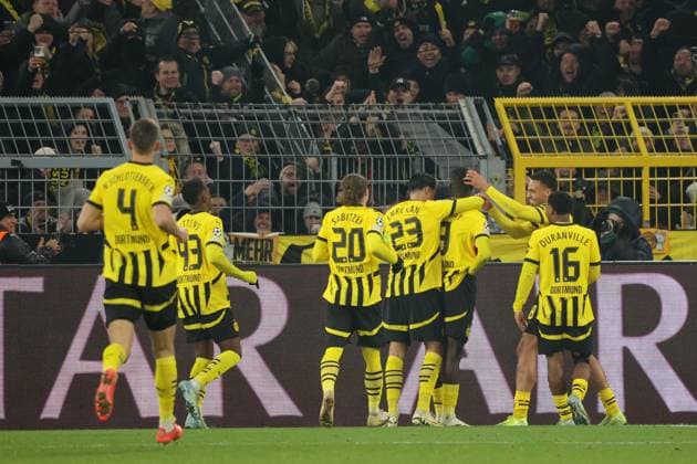 Goaljuel to 1 1 by Serhou Guirassy Dorussia Dortmund, 9 GER, Borussia Dortmund vs FC Barcelona, Football, Champions League, Matchday 6, Season 2024 2025, 11 12 2024 DFL REGULATIONS PROHIBIT ANY USE OF PHOTOGRAPHS AS IMAGE SEQUENCES AND OR QUASI VIDEO GER, Borussia Dortmund vs FC Barcelona, Football, Champions League, Matchday 6, Season 2024 2025, 11 12 2024 Dortmund Copyright: xEibner-Pressefoto FrankxZeisingx EP_FZG