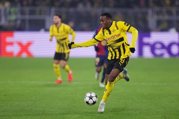 11 12 2024, UEFA Champions League, Matchday 6, Borussia Dortmund FC Barcelona, Jamie Jermaine Gittens Borussia Dortmund , Dortmund Signal Iduna Park NRW Germany xRHR PHOTO DEx Copyright: DennisxEwert RHR-FOTOx RHR-FOTO DE