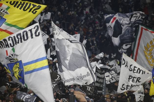 Juventus FC fans during the Uefa Champions League 2024 25, football match between Juventus FC and Manchester City, on 11 December 2024, at Allianz Stadium Turin Italy. Photo Nderim Kaceli  Copyright: xNderimxKaceli IPAxSportx xipa-agency.netx xx IPA_52324762 IPA_Agency_IPA52324762