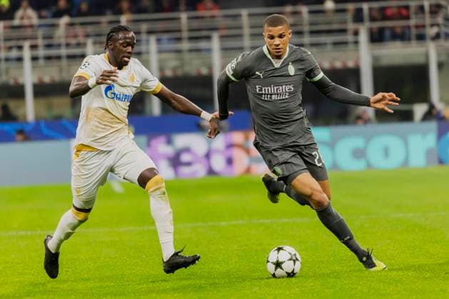 AC Milan v FK Crvena Zvezda - UEFA Champions League 2024 25 League Phase MD6 Malick Thiaw plays during the UEFA Champions League 2024 25 match between AC Milan and FK Crvena Zvezda at Giuseppe Meazza stadium in Milano, Italy, on December 11, 2024. Milano Milano Italy  Copyright: xMairoxCinquettix originalFilename:cinquetti-acmilanv241211_npO9v.jpg