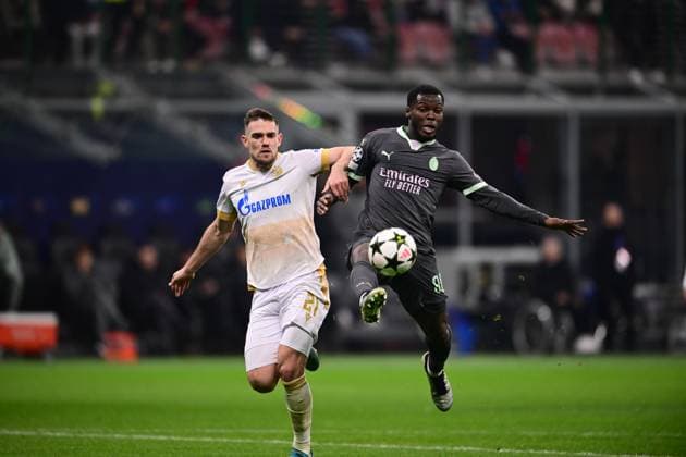AC Milan v FK Crvena Zvezda - UEFA Champions League 2024 25 League Phase MD6 Yunus Musah of AC Milan is in action during the UEFA Champions League match between AC Milan and FK Crvena Zvezda at Giuseppe Meazza in Milan, Italy, on December 11, 2024. Milan Italy  Copyright: xAndreaxDiodatox originalFilename:diodato-acmilanv241211_np38N.jpg