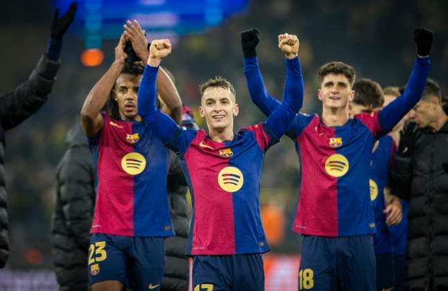 Dortmund, Germany 11th Dec 2024 Final jubilation Marc Casado Barca Borussia Dortmund FC Barcelona 11 12 2024