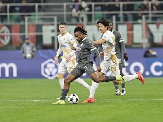 AC Milan v FK Crvena Zvezda - UEFA Champions League 2024 25 League Phase MD6 Samuel Chukwueze participates in the Champions League 2024-2025 match between Milan and Stella Rossa Belgrado in Milano, Italy, on December 11, 2024. Milano ITA Italy  Copyright: xLorisxRosellix originalFilename:roselli-milanvst241211_npp60.jpg