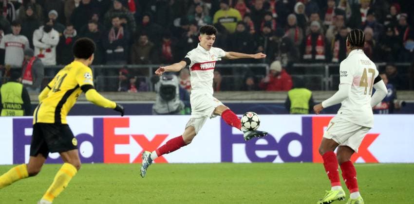 11 12 24 VfB Stuttgart Young Boys Bern Germany, Stuttgart, 11 12 2024, Football, UEFA Champions League, VfB Stuttgart Young Boys Bern Ameen Al Dakhil VfB Stuttgart