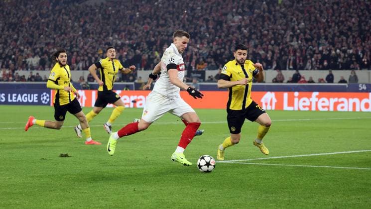 11 12 24 VfB Stuttgart Young Boys Bern Germany, Stuttgart, 11 12 2024, Football, UEFA Champions League, VfB Stuttgart Young Boys Bern Ermedin Demirovic VfB Stuttgart