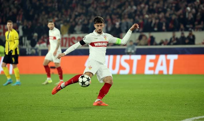 11 12 24 VfB Stuttgart Young Boys Bern Germany, Stuttgart, 11 12 2024, Football, UEFA Champions League, VfB Stuttgart Young Boys Bern Atakan Karazor VfB Stuttgart