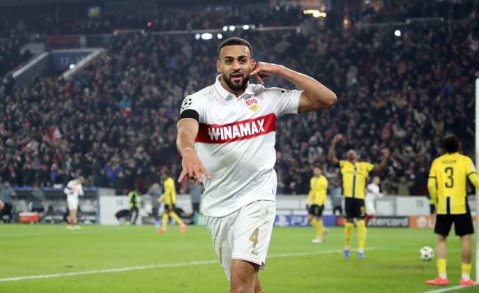 11 12 24 VfB Stuttgart Young Boys Bern Germany, Stuttgart, 11 12 2024, Football, UEFA Champions League, VfB Stuttgart Young Boys Bern Josha Vagnoman VfB Stuttgart Cheer Goal 4 1 Vagnoman