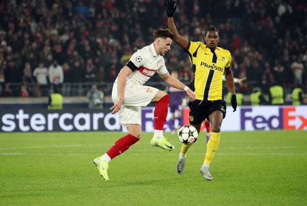 11 12 24 VfB Stuttgart Young Boys Bern Germany, Stuttgart, 11 12 2024, Football, UEFA Champions League, VfB Stuttgart Young Boys Bern Ermedin Demirovic VfB Stuttgart