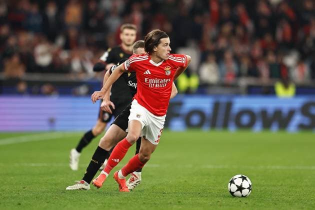 Alvaro Carreras (Benfica), DECEMBER 11, 2024 - Football Soccer : UEFA Champions League League phase match day 6 between SL Benfica 0-0 Bologna FC 1909 at the Estadio do SL Benfica in Lisbon, Portugal. Noxthirdxpartyxsales  (275941801)