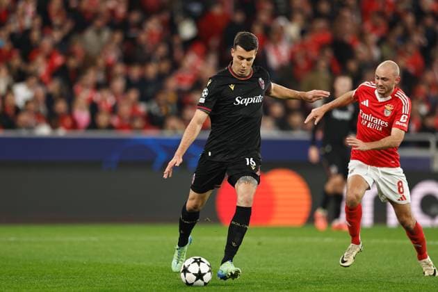 Nicolo Casale (Bologna), DECEMBER 11, 2024 - Football Soccer : UEFA Champions League League phase match day 6 between SL Benfica 0-0 Bologna FC 1909 at the Estadio do SL Benfica in Lisbon, Portugal. Noxthirdxpartyxsales  (275941981)