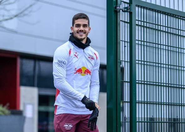 Leipzigs Andre Silva training RB Leipzig 03 December 2024 Leipzig, Red Bull Academy training RB Leipzig