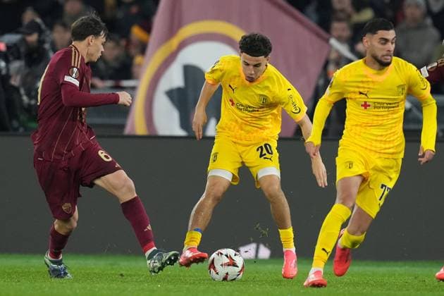 Braga s Ismael Gharbi during the UEFA Europa League single group between Roma and SC Braga at the Olympic Stadium in Rome, Italy - Thursday 12 December 2024 - Soccer  Copyright: xAlfredoxFalcone LaPressex