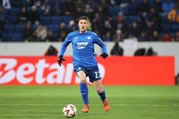 12 12 2024, xtvx, Football UEFA Europa League, TSG 1899 Hoffenheim FCSB Bucharest emspor, v l Andrej Kramaric TSG 1899 Hoffenheim Freisteller, runs with the ball DFL DFB REGULATIONS PROHIBIT ANY USE OF PHOTOGRAPHS as IMAGE SEQUENCES and or QUASI VIDEO Sinsheim