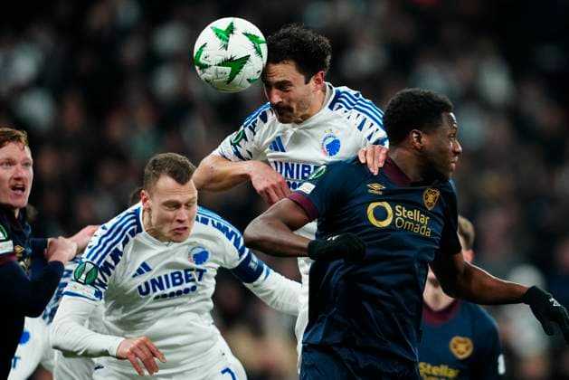 The UEFA Conference League match between FC Copenhagen and Hearts Heart of Midlothian FC at Parken in Copenhagen on Thursday, December 12, 2024 Photo Mads Claus Rasmussen Scanpix 2024 , Copenhagen Denmark  Copyright: MadsxClausxRasmussenx spdk20241212-195701-L