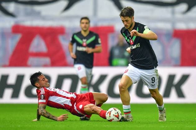 Athens, Georgios Karaiskakis Stadium , 12-12-2024 , season 2024 2025, Europa League during the match Olympiacos - Twente , FC Twente player Ricky van Wolfswinkel Olympiacos - Twente  x27000574x Copyright: