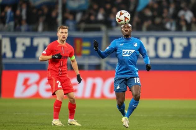 Diadie Samassekou TSG 1899 Hoffenheim, 18 with great ball reception, TSG 1899 Hoffenheim vs FCSB Bucharest, Football, UEFA Europa League, Matchday 6, 2024 2025, 12 12 2024, TSG 1899 Hoffenheim vs FCSB Bucharest, Football, UEFA Europa League, Matchday 6, 2024 2025, 12 12 2024 Sinsheim Copyright: xEibner-Pressefoto JanxPrihodax EP_JPA