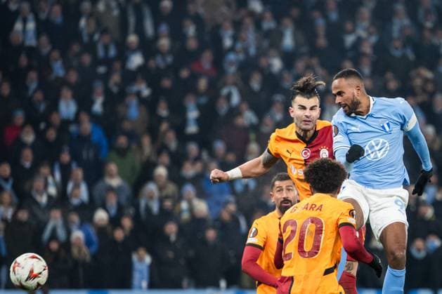 241212 Isaac Kiese Thelin of Malmö FF during the UEFA Europa League football match between Malmö FF and Galatasaray on December 12, 2024 in Malmö Photo Petter Arvidson BILDBYRAN kod PA PA0940 fotboll football soccer fotball uefa europa league europa league malmö ff galatasaray bbeng  Copyright: PETTERxARVIDSON BB241212PA135