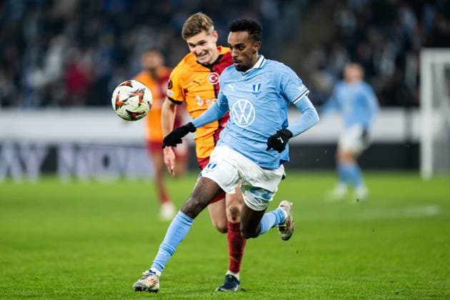241212 Taha Ali of Malmö FF during the UEFA Europa League football match between Malmö FF and Galatasaray on December 12, 2024 in Malmö Photo Petter Arvidson BILDBYRAN kod PA PA0940 fotboll football soccer fotball uefa europa league europa league malmö ff galatasaray bbeng  Copyright: PETTERxARVIDSON BB241212PA140