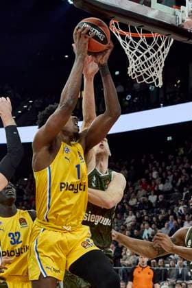 EuroLeague Basketball, FC Bayern Munich Basketball vs Maccabi Playtika Tel Aviv, Munich FC Bayern Basketball, Tel Aviv Maccabi Playtika, 2024 12 12 in Munich SAP Garden HOARD JAYLEN Maccabi Playtika Tel Aviv MTA01F sportworld Munich SAP Garden Bayern Germany