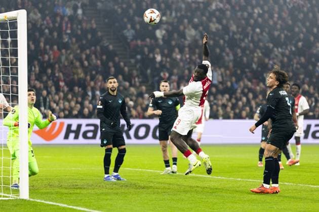 AMSTERDAM - Brian Brobbey of Ajax during the UEFA Europa League match between AFC Ajax Amsterdam and SS Lazio Roma at the Johan Cruijff ArenA on Dec. 12, 2024 in Amsterdam, Netherlands. ANP KOEN VAN WEEL UEFA Europa League 2024 25 League Phase MD6 2024 25 xVIxANPxSportx xxANPxIVx 515558076 originalFilename: 515558076.jpg