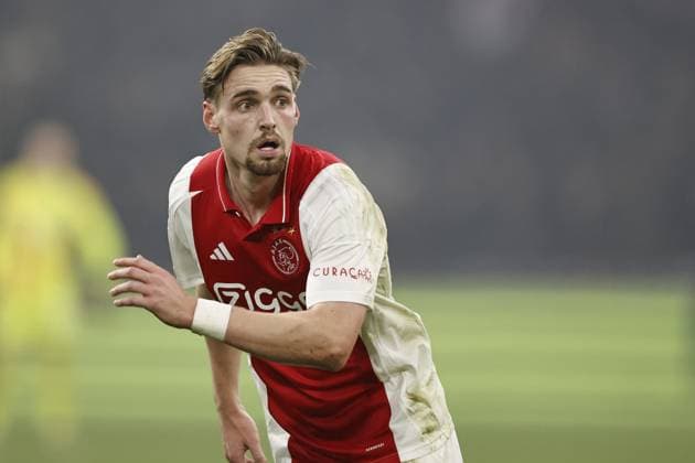 AMSTERDAM - Kenneth Taylor of Ajax during the UEFA Europa League match between AFC Ajax Amsterdam and SS Lazio Roma at the Johan Cruijff ArenA on Dec. 12, 2024 in Amsterdam, Netherlands. ANP Hollandse Hoogte MAURICE VAN STEEN UEFA Europa League 2024 25 League Phase MD6 2024 25 xVIxANPxSportx xMauricexvanxSteenxIVx 515560207 originalFilename: 515560207.jpg