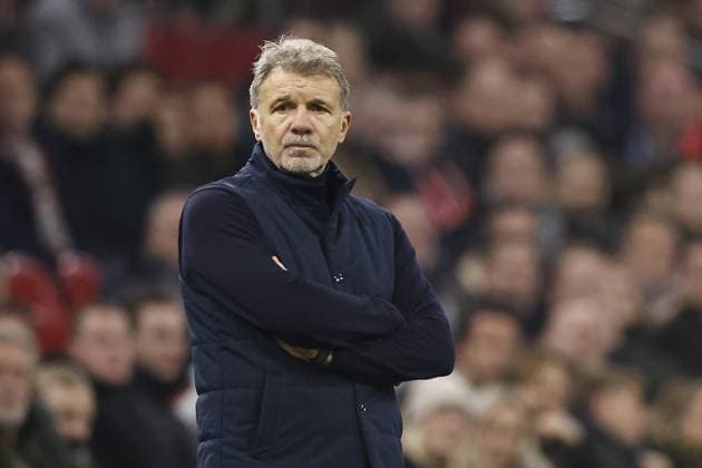 AMSTERDAM - SS Lazio coach Marco Baroni during the UEFA Europa League match between AFC Ajax Amsterdam and SS Lazio Roma at the Johan Cruijff ArenA on Dec. 12, 2024 in Amsterdam, Netherlands. ANP Hollandse Hoogte MAURICE VAN STEEN UEFA Europa League 2024 25 League Phase MD6 2024 25 xVIxANPxSportx xMauricexvanxSteenxIVx 515567117 originalFilename: 515567117.jpg