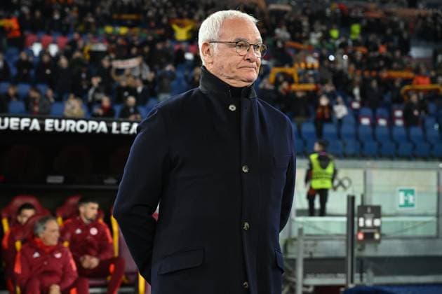 Roma Coach Claudio Ranieri, reacts during the Europa League phase Matchday 6 between Roma v Sporting Braga at Olympic stadium, Italy, Dec 12nd,, 2024. & xA;Mattia Vian during AS Roma vs SC Braga, Football Europa League match in Rome, Italy, December 12 2024  Copyright: xMattiaxVian IPAxSportx xipa-agency.netx xx IPA_52352169 IPA_Agency_IPA52352169