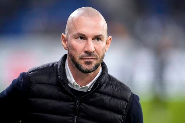 Christian Ilzer coach, head coach, Hoffenheim , single picture, single photo, action, action, portrait, portrait, 12 12 2024, Sinsheim Germany , football, UEFA Europa League, group stage, TSG 1899 Hoffenheim FCSB Bucharest, 12 12 2024, Sinsheim Germany , Football, UEFA Europa League, Group Stage, TSG 1899 Hoffenheim FCSB Bucharest, DFB DFL REGULATIONS PROHIBIT ANY USE OF PHOTOGRAPHS AS IMAGE SEQUENCES AND OR QUASI VIDEO xozx