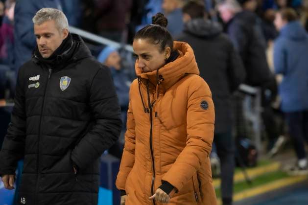 Manchester City v SKN St. Polten - UEFA Women s Champions League 2024 25 Group Stage MD5 SKN St. Polten manager Celia Brancao Ribeiro is present during the UEFA Champions League Group D match between Manchester City and SKN St. Polten at the Joie Stadium in Manchester, England, on December 12, 2024. Manchester United Kingdom  Copyright: xMIxNewsx originalFilename:fletcher-manchest241212_npyrp.jpg