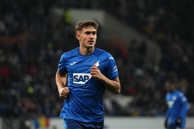 Europa League, TSG 1899 Hoffenheim vs FCSB Bucharest 12 12 2024, PreZero Arena, Sinsheim, Europa League, TSG 1899 Hoffenheim vs FCSB Bucharest , pictured Tom Bischof Hoffenheim nordphotoxGmbHx xBratic nph00250