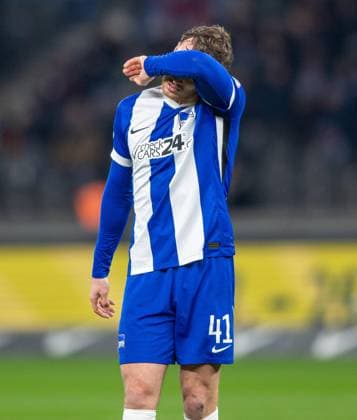 Soccer, Men, Season 2024 2025, 2 Bundesliga 16 Matchday , Hertha BSC SC Preußen Münster, Pascal Klemens Hertha BSC , 13 12 2024, Copyright: xSebastianxRäppold MatthiasxKochx