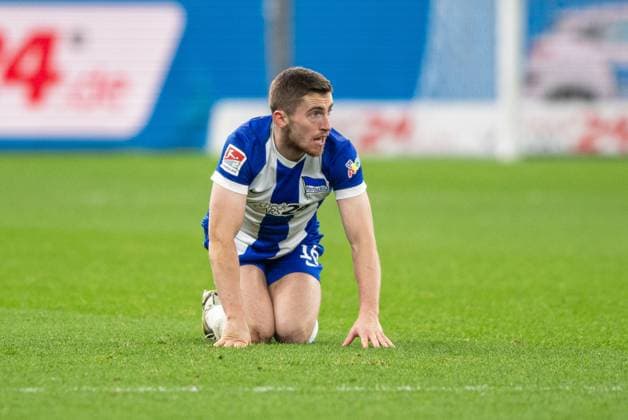 Soccer, Men, Season 2024 2025, 2 Bundesliga 16 Matchday , Hertha BSC SC Preußen Münster, Jonjoe Kenny Hertha BSC , 13 12 2024, Copyright: xSebastianxRäppold MatthiasxKochx