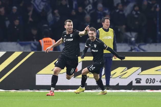 13 12 2024, xtgx, Fussball 2 Bundesliga, Hertha BSC Berlin SC Preussen Muenster emspor, v l Torge Paetow Münster, 16 Jubel, Torjubel, jubelt ueber das Tor, celebrate the goal, celebration DFL DFB REGULATIONS PROHIBIT ANY USE OF PHOTOGRAPHS as IMAGE SEQUENCES and or QUASI VIDEO Berlin