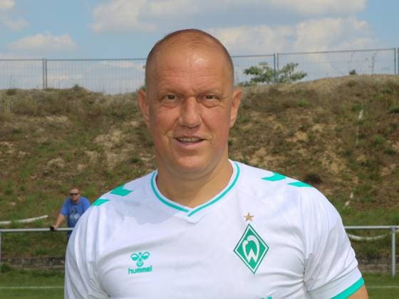 Ivan Klasnic von der Traditionsmannschaft SV Werder Bremen beim Fussballspiel am 10.08.2024 auf Sportanlage Loitsche Ivan Klasnic von der Traditionsmannschaft SV Werder Bremen beim Fussballspiel am 10.08.2024 auf Sportanlage Loitsche (License=RM) 22343137 Copyright: xZoonar.com AxelxKammererx 22343137