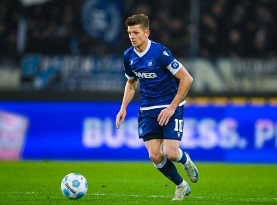 Marvin Wanitzek Karlsruher SC in action during the 2 Bundesliga match between Karlsruher SC and Jahn Regensburg at BBBank Wildpark on December 13, 2024 in Karlsruhe, Germany Photo by Silas Schueller DeFodi Images Marvin Wanitzek Karlsruher SC controls the ball during the 2 Bundesliga match between Karlsruher SC and Jahn Regensburg at BBBank Wildpark on December 13, 2024 in Karlsruhe, Germany Photo by Silas Schueller DeFodi Images DFB DFL REGULATIONS PROHIBIT ANY USE OF PHOTOGRAPHS AS IMAGE SEQUENCES AND OR QUASI VIDEO Photo by Silas Schueller DeFodi Images Defodi 738 738 KSCREG 20241213 886 Defodi-738 DFB DFL REGULATIONS PROHIBIT ANY USE OF PHOTOGRAPHS AS IMAGE SEQUENCES AND OR QUASI-VIDEO.